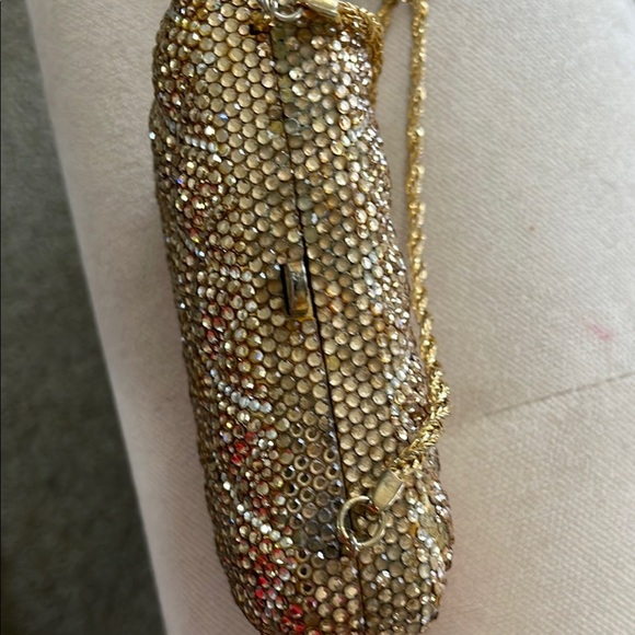 Elegant delill Italy Gold Crystal Evening Clutch- beautiful bag missing stones - Picture 3 of 7